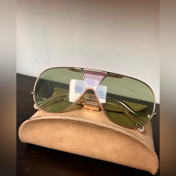 Chloe ́ Willis 64mm Navigator Sunglasses Rose/Peach - Picture 6 of 16